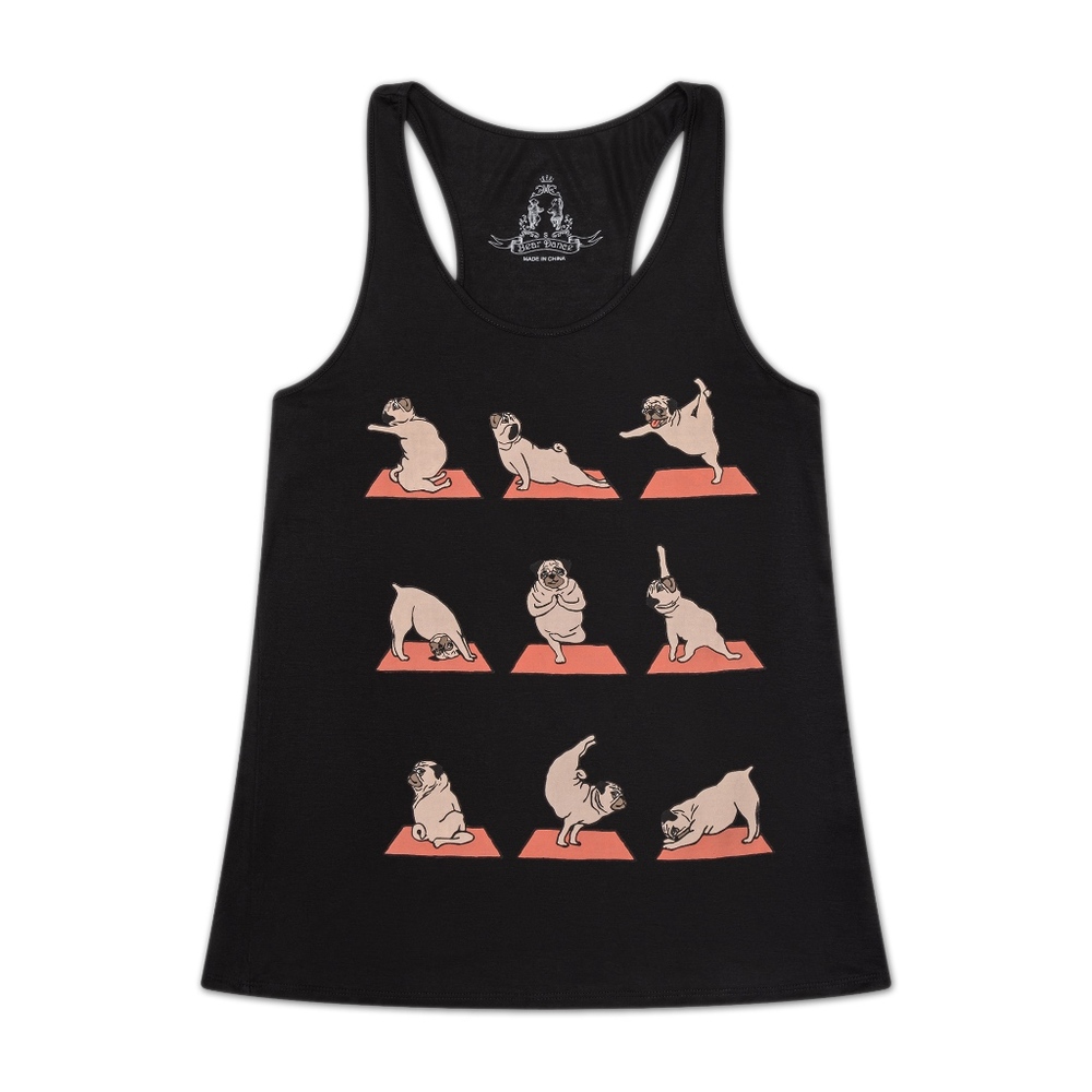Brand New Yoga Pugs Tank Top
